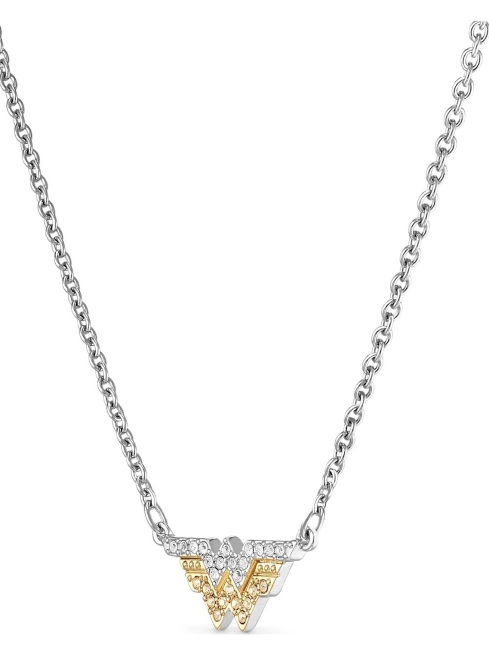 Swarovski Wonder Emblem Two-Tone Necklace - NEW - style 552407 - Picture 3 of 5